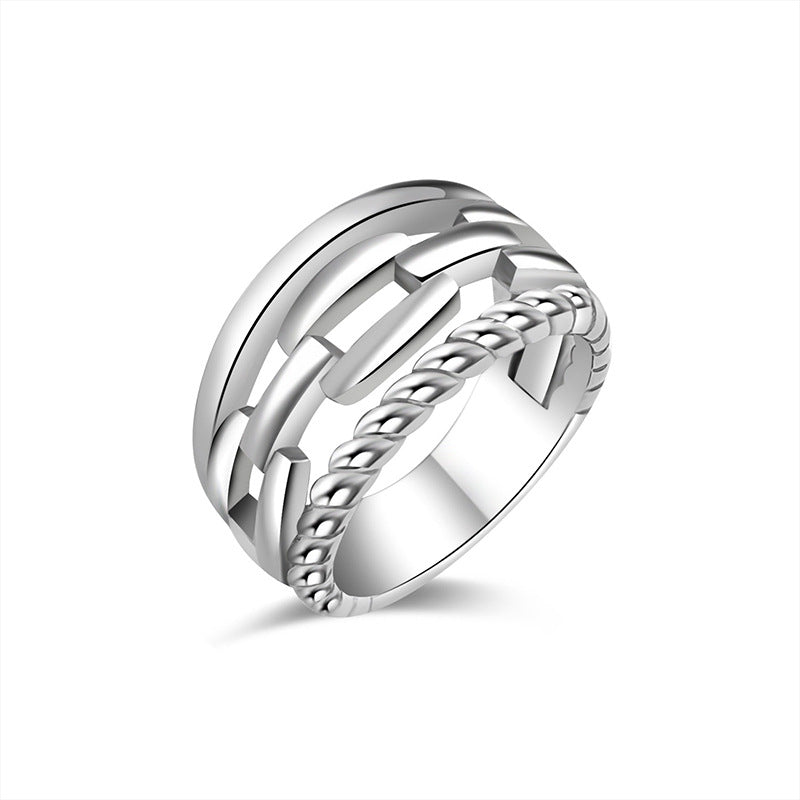 Wholesale  titanium steel casting ring does not fade couple pair ring