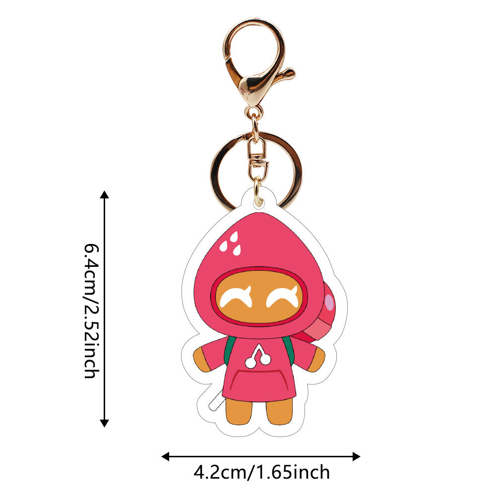 Wholesale  Cookie Acrylic Keychain  ACCVIP