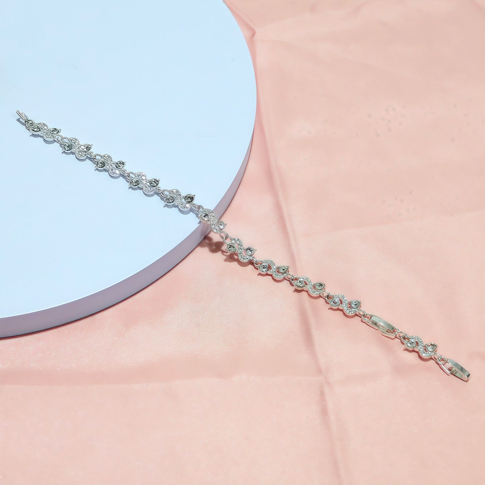 Wholesale Women S Gold Tone Crown Design Rhinestone Bangle Bracelet White And Colorful Stones Fashion Jewelry Accessory Gift
