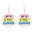 Wholesale Source Teachers Thank Zhou School for Theme Textual Wood Earrings