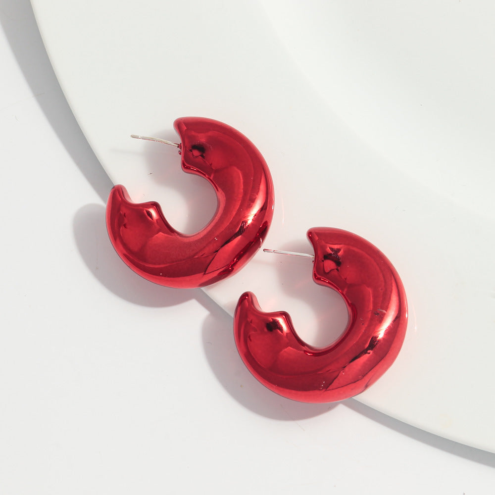 Wholesale Valentine's Day Red Acrylic Earrings