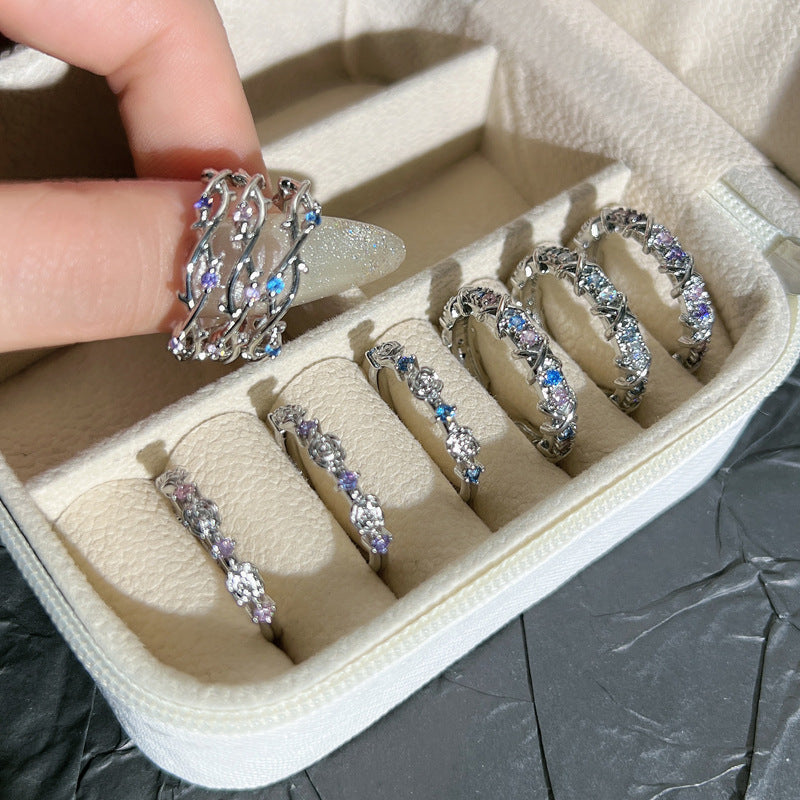 Wholesale Cross  Flower Fashion Ring