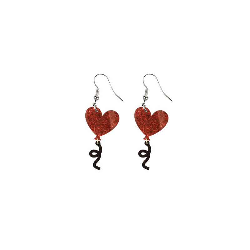 Wholesale Valentine's Day Cute Devil Love Bear Earrings ACC-ES-XueP043