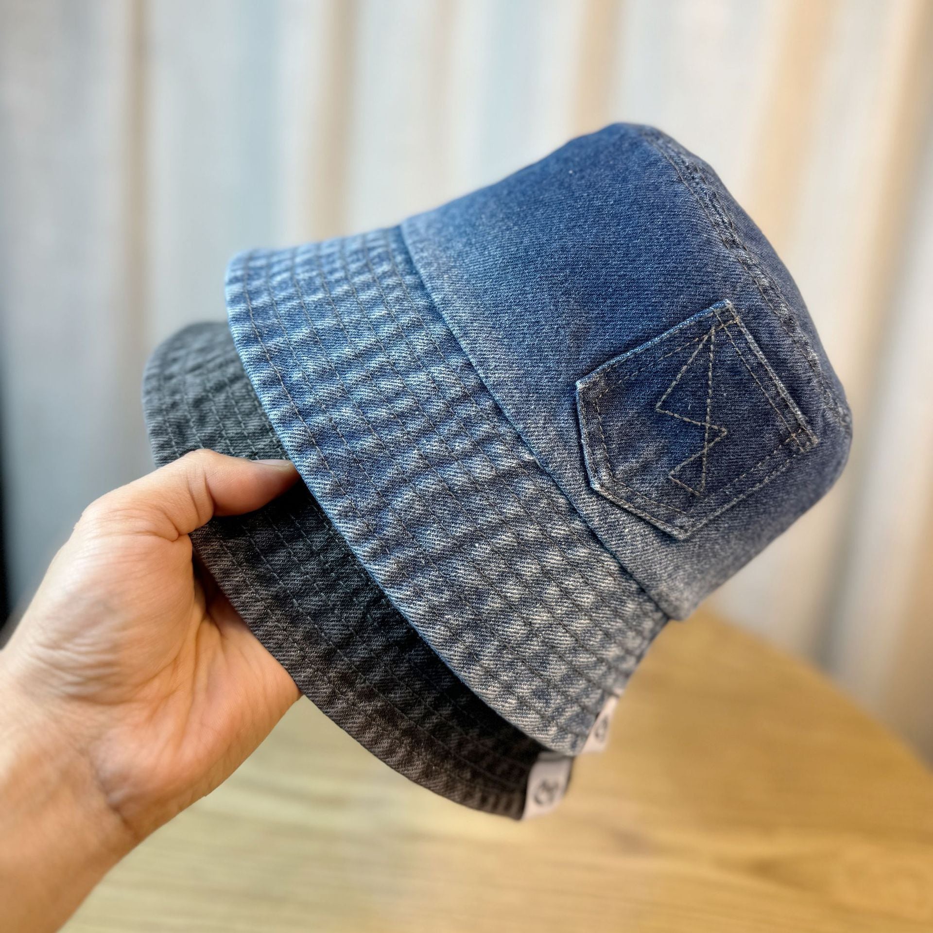 Wholesale Washed Denim Fisherman Hat Bucket Hat