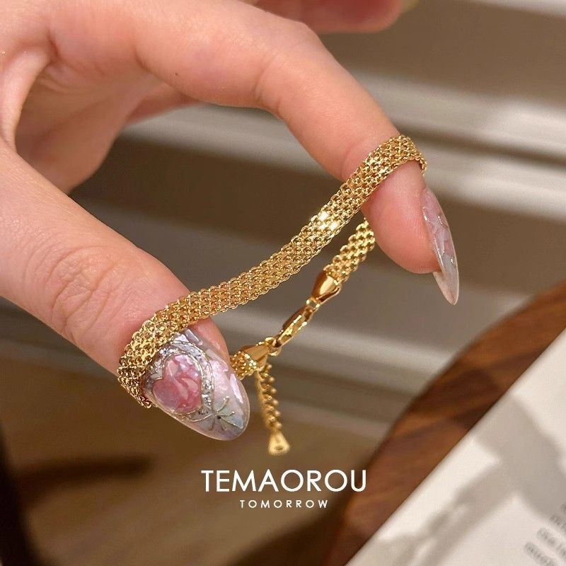 Wholesale Titanium steel Gold Strap Bracelet