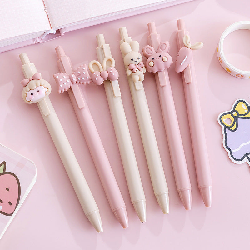 Wholesale Cartoon Rabbit Girl Press Pen