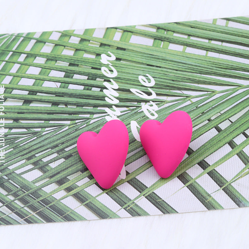 Wholesale Small Heart Valentine's Day Acrylic Earrings