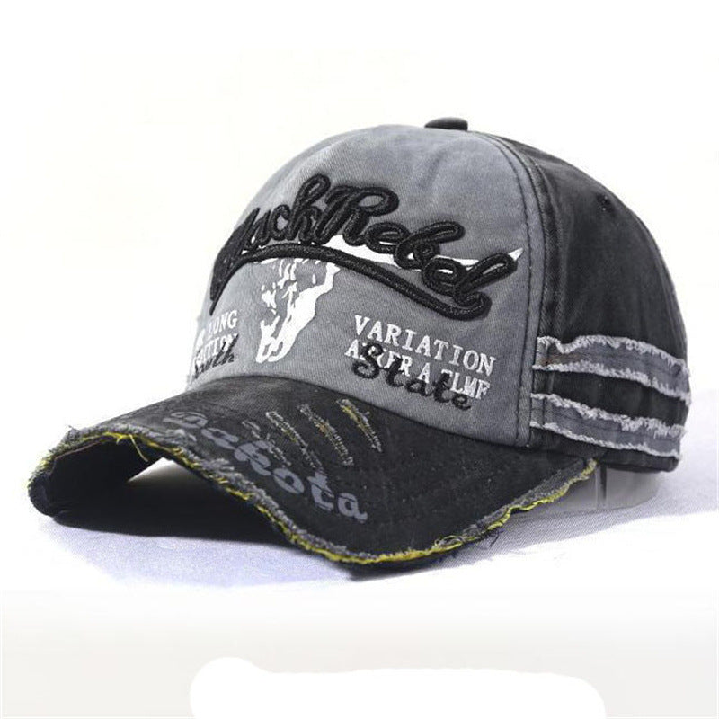 Wholesale Chic Embroidered Baseball Cap Black Casual Outdoor Sports Sun Hat For Men Women Fashion Accessory