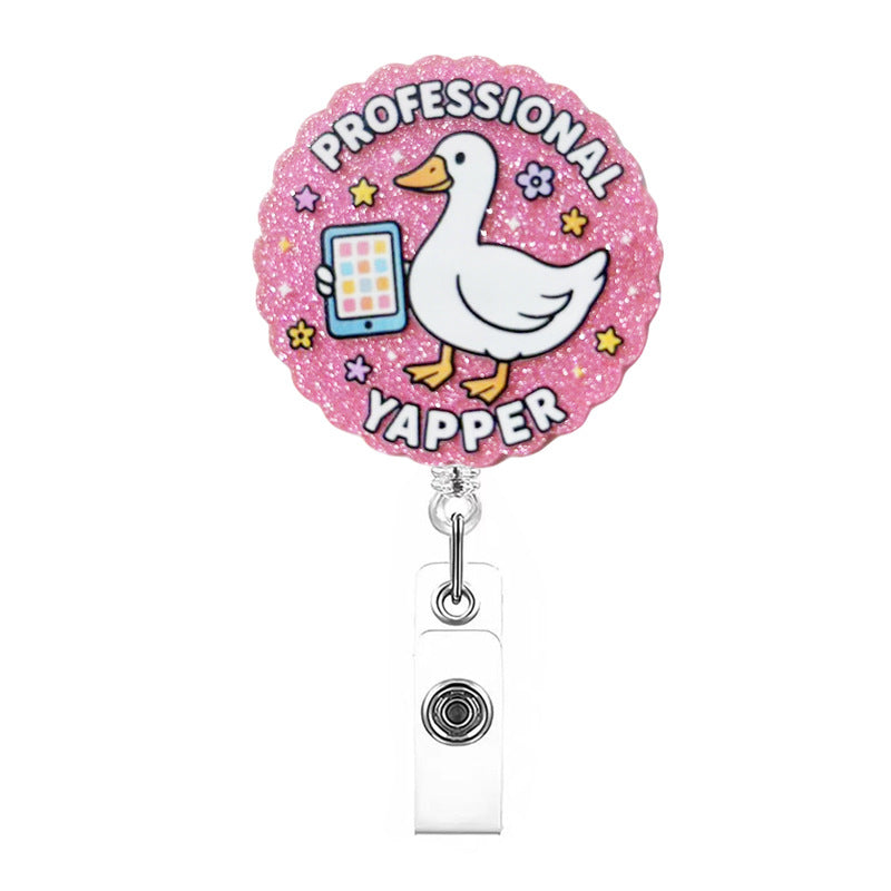 Wholesale acrylic retractable Badge Reels