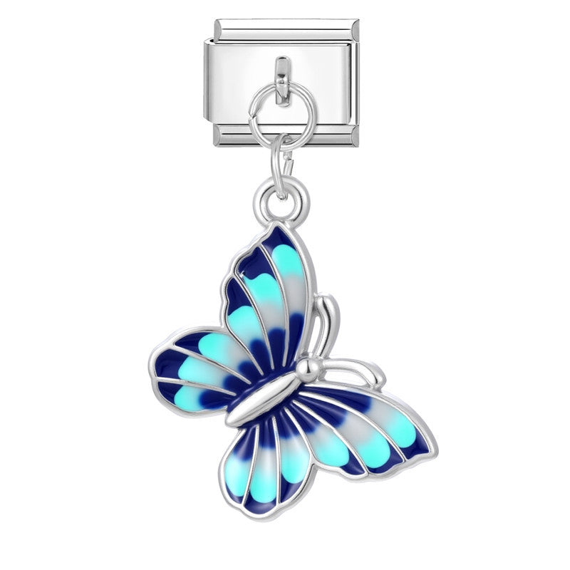 Wholesale Italian steel pendant bracelet module accessories necklace DIY