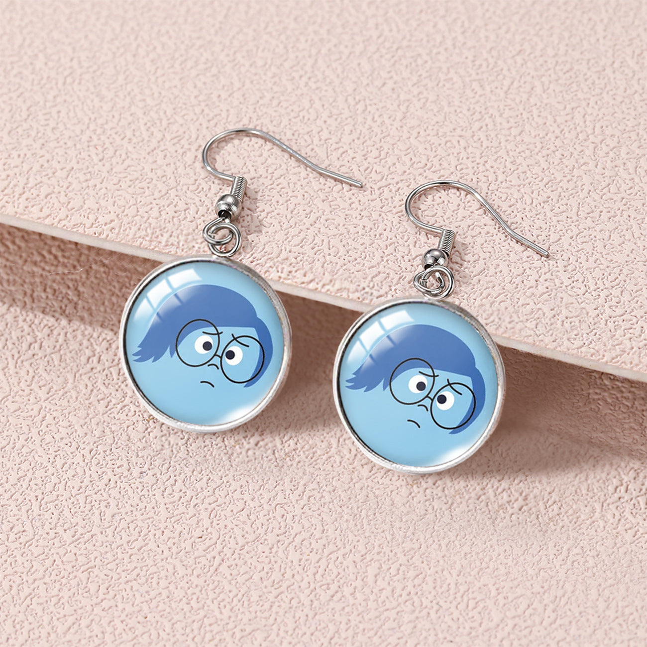 Wholesale Cartoon Cute Round Stainless Steel Earrings ACC-ES-XiangLian010