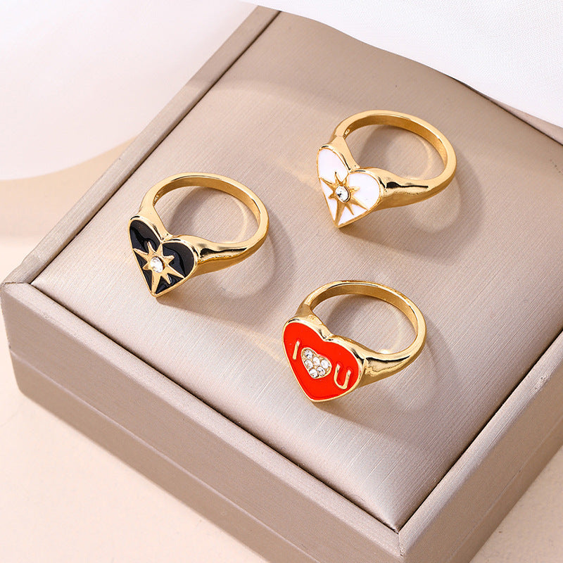 Wholesale  exaggerated jewelry  drop oil ring