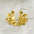 Wholesale 18K gold broken gold geometric earrings flower water drop U-shaped earrings