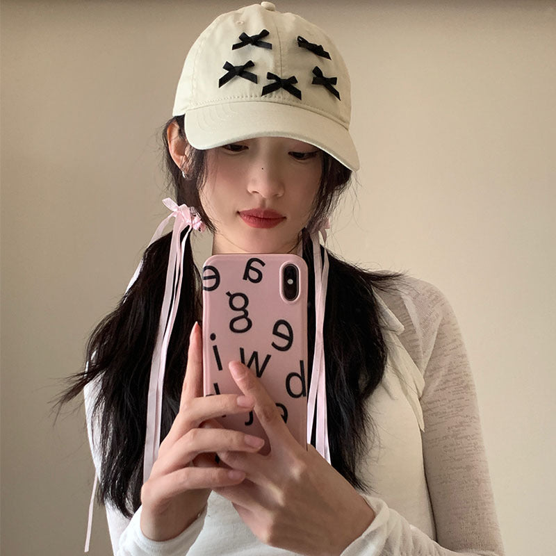 Wholesale bow soft top baseball cap ACC-HT-ZhiRou002