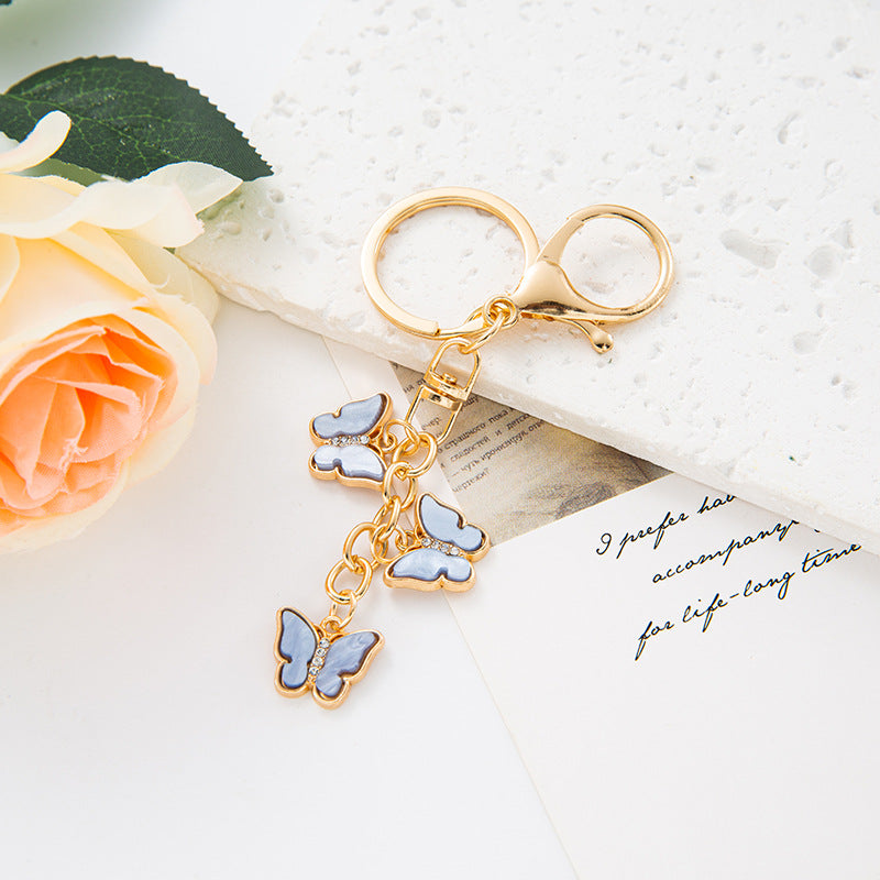 Wholesale Butterfly Zinc Alloy Keychains ACC-KC-YuanFei017