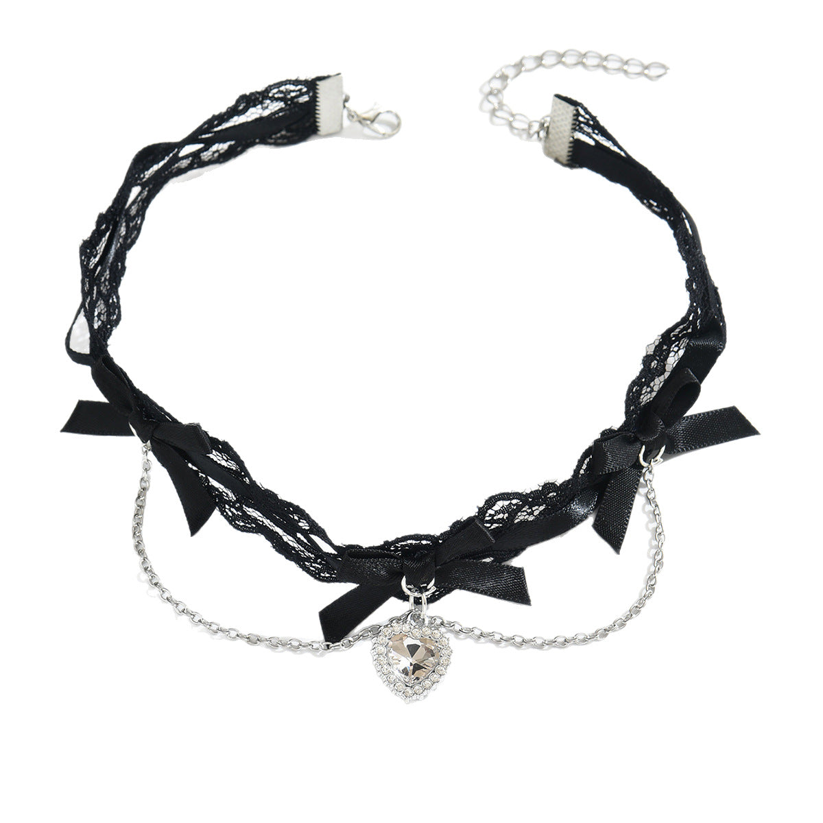 Wholesale Versatile Bow Elastic Lace Necklace