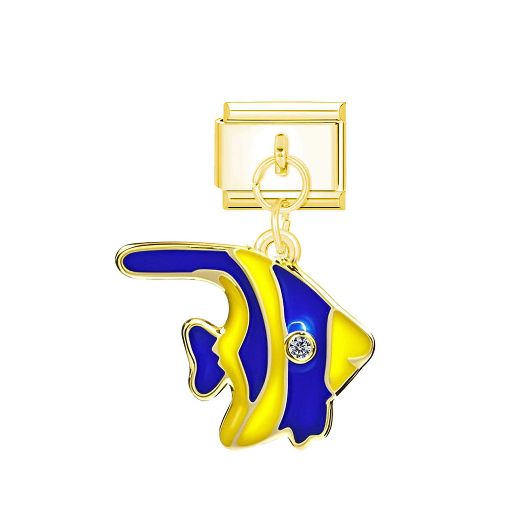 Wholesale  Italian Charm Bracelet 9mm DIY Animal Series   Creative Stainless Steel Composable Bracelet