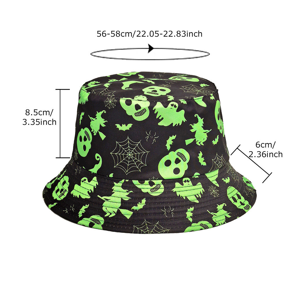 Wholesale  Skull Basin Double sided Bucket Hat