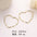 Wholesale Metal Plain Hoop Heart Earrings