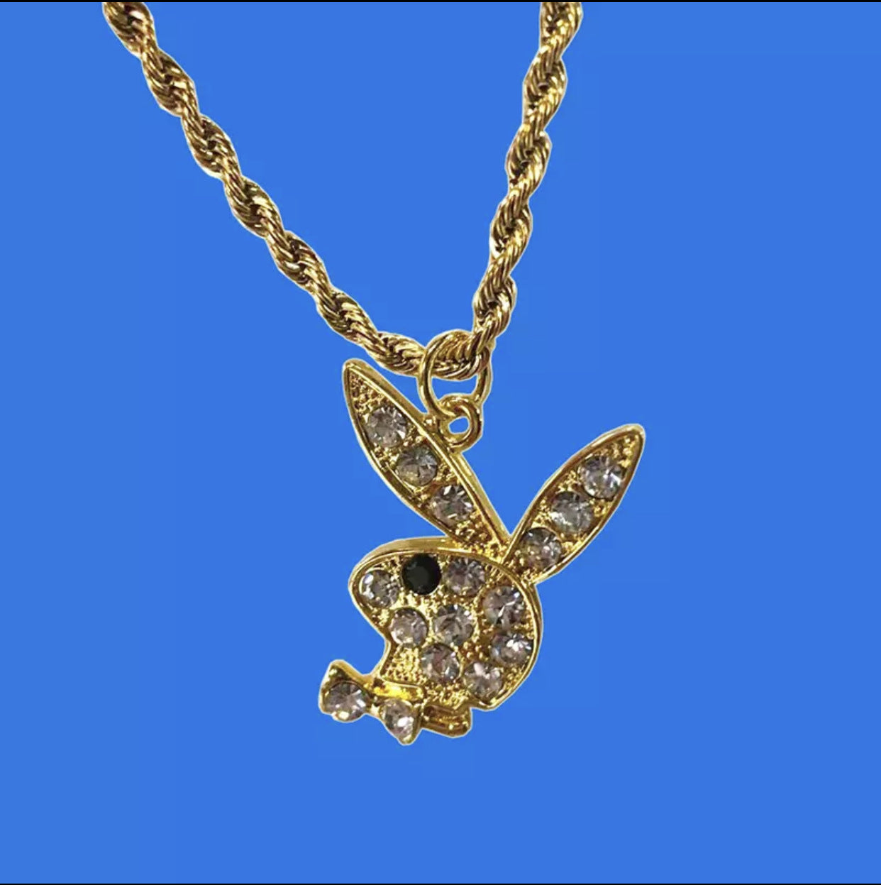 Wholesale Stainless Steel Bunny Punk Style Earrings Necklaces ACC-ES-FuSu016