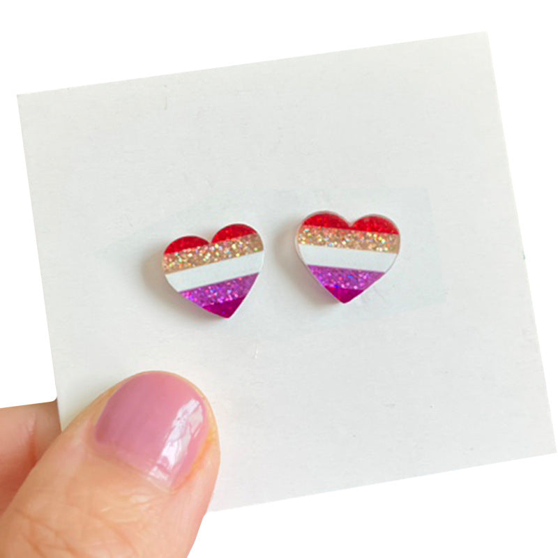 Wholesale  Rainbow Flag Earrings