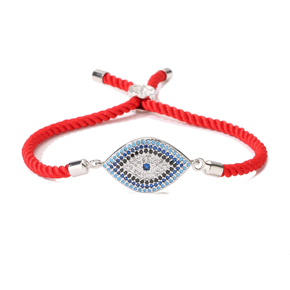 Wholesale Evil Eye Bracelet For Women Lucky Charm Copper Micro Pave Zircon Trendy Fashion Accessory For Everyday Wear