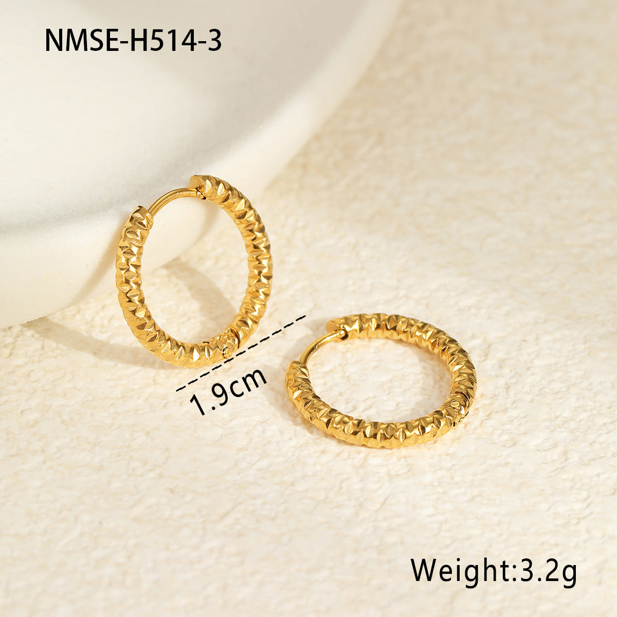 Wholesale Gold and Silver Color Matching Earrings Stainless Steel Earrings