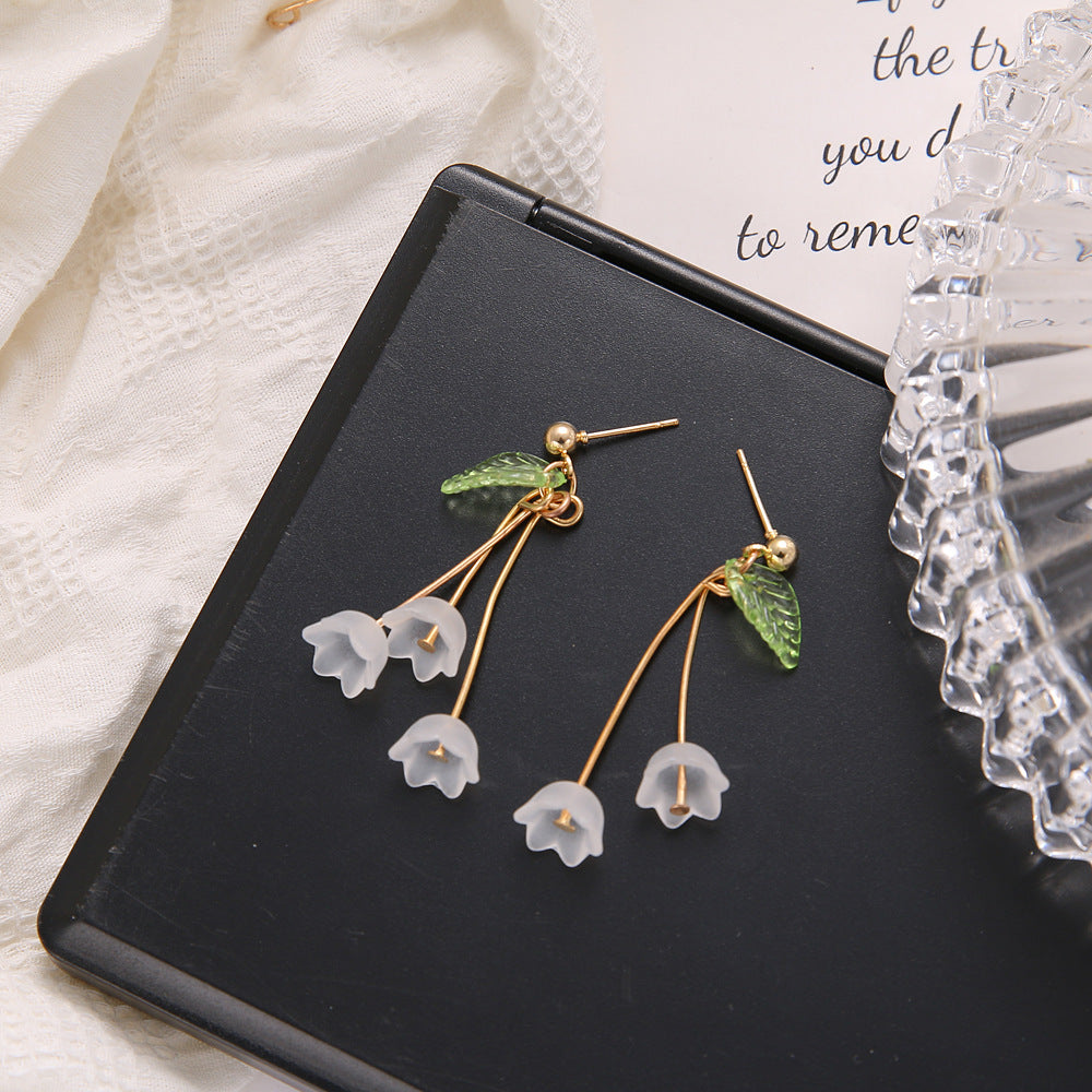 Wholesale  long flower drops earrings