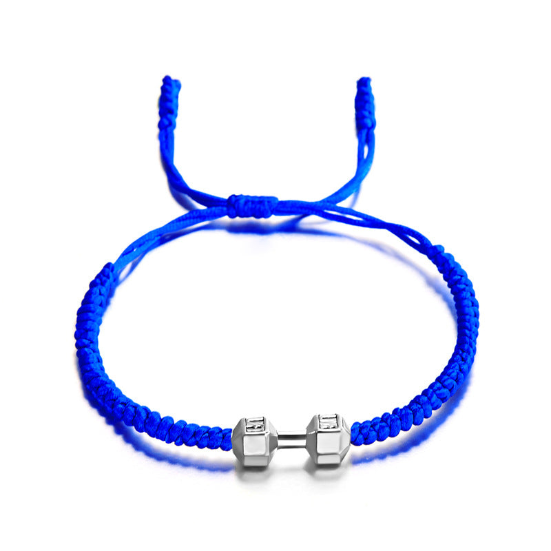 Wholesale  large dumbbell energy woven bracelet