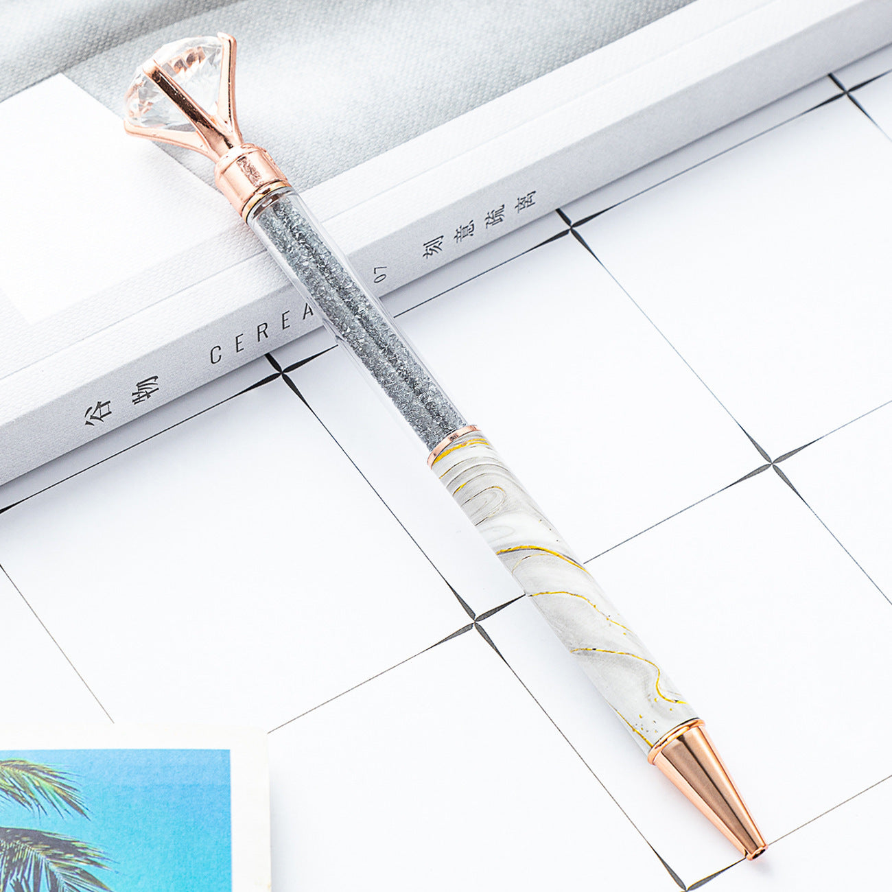 Wholesale Metal Rotating Marble Ballpoint Pen