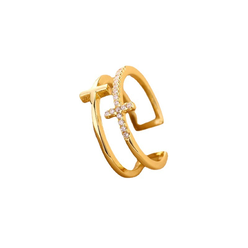 Wholesale Double Cross Rings