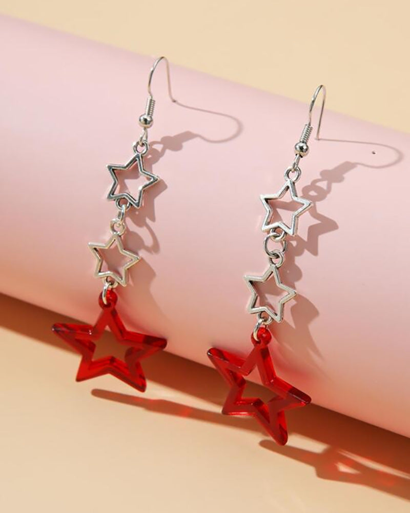 Wholesale  Hollow Star Women's Earrings