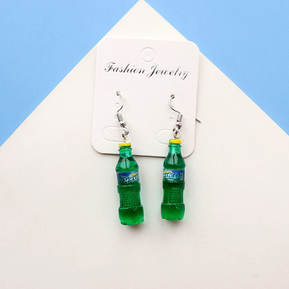 Wholesale Summer  Soda Bottle Earrings