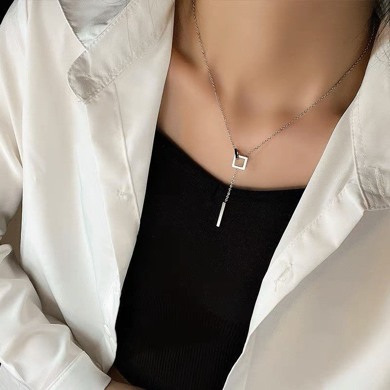 Wholesale Chic Titanium Steel Necklace,  18K Gold Plated,  Fashion Jewelry Accessory Gift