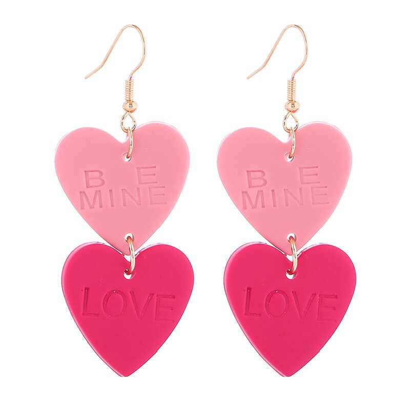 Wholesale Polymer Clay Valentine' s Day XO Heart Envelope Earrings