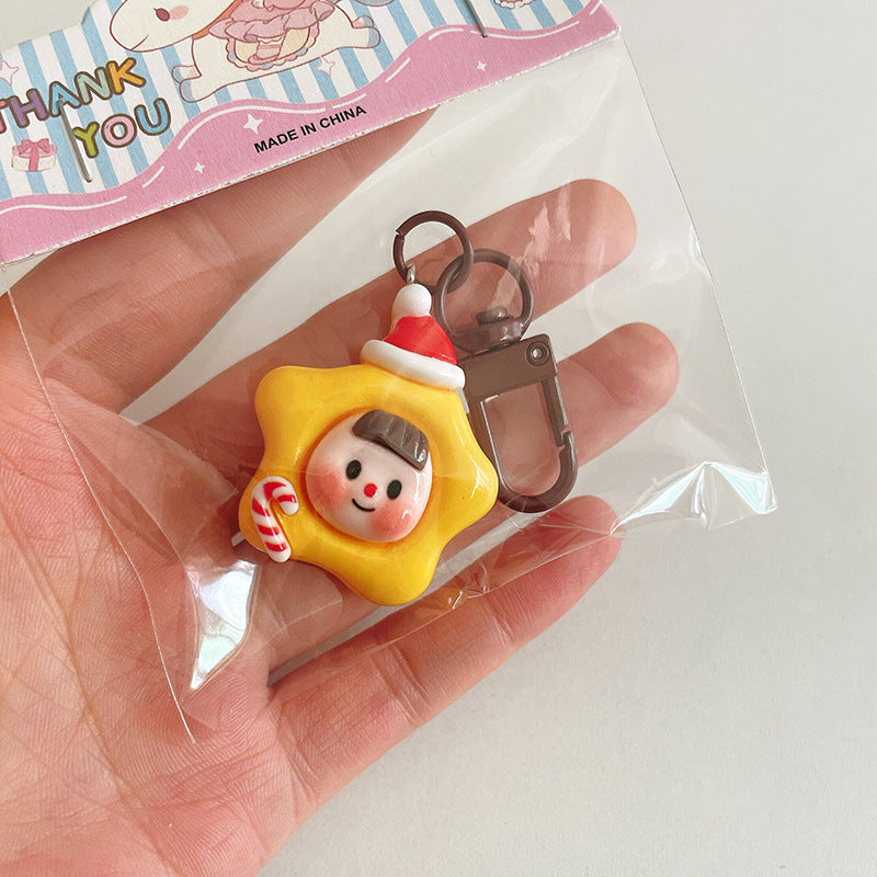 Wholesale Cartoon Multi-sister Christmas Keychain  Cute Girl Backpack