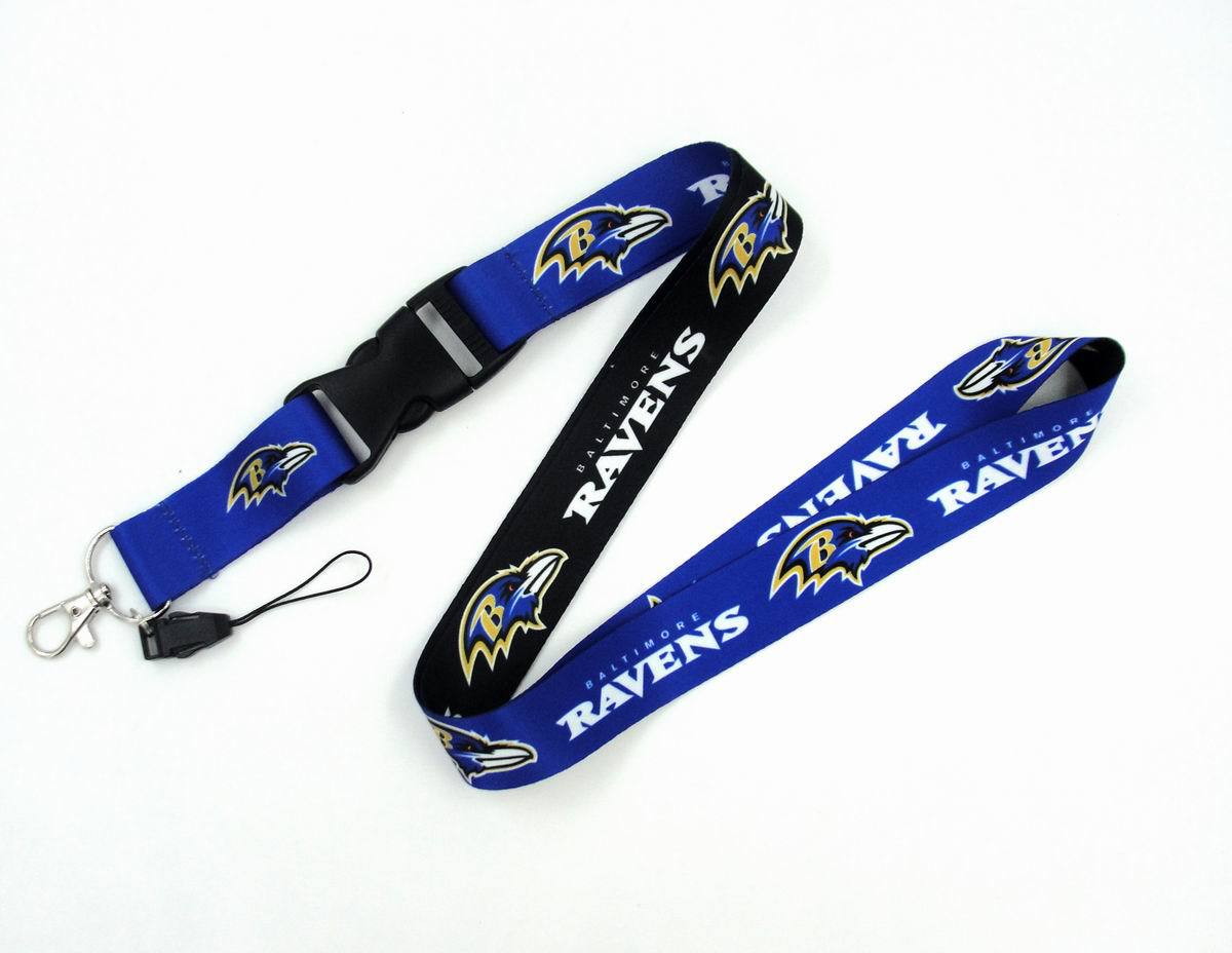 Wholesale Heat transfer football team Lanyard Keychain