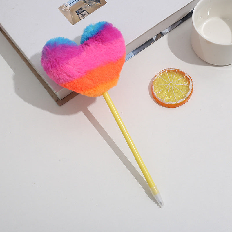 Wholesale Creative love plush ballpoint pen