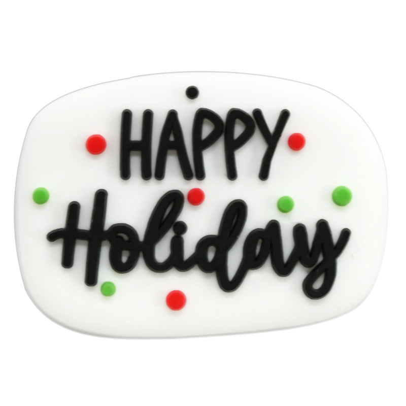 Wholesale Random 100pcs Christmas PVC Soft Rubber Shoe Buckle Decoration ACC-SC-RYY057