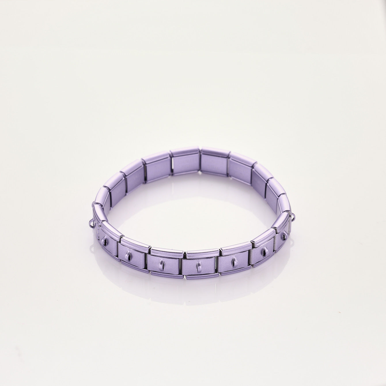 Wholesale 10pcs Colorful Matte Buckle Italian Stainless Steel Jewelry Elastic Bracelet for Men and Women
