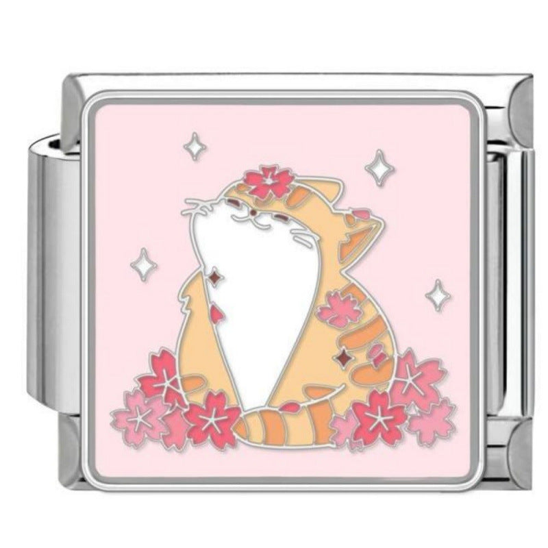 Wholesale DIY Italian Charm Bracelet With Pet Pattern Cute Modular Jewelry Accessory For Everyday Wear