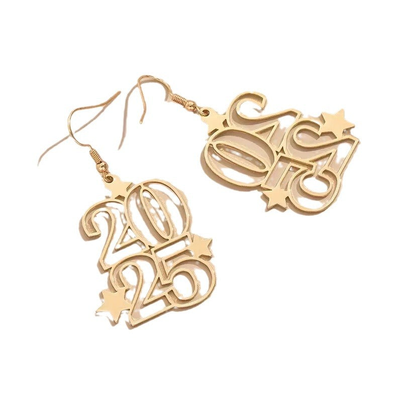 Wholesale Number Earrings Creative Style Earrings ACC-ES-XiangX005