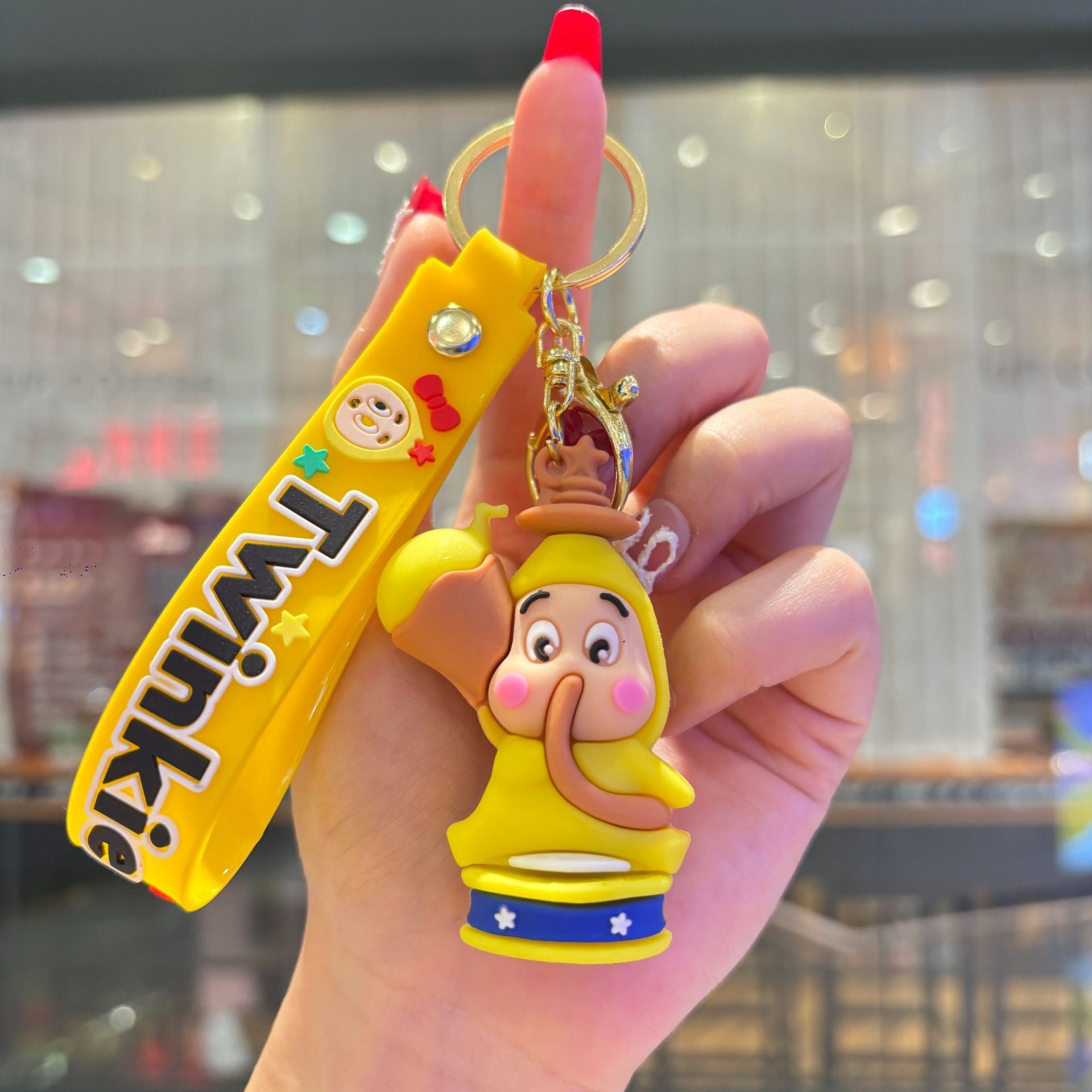 Wholesale PVC Cartoon Star Character Keychain Car Key Bag Charm Gift