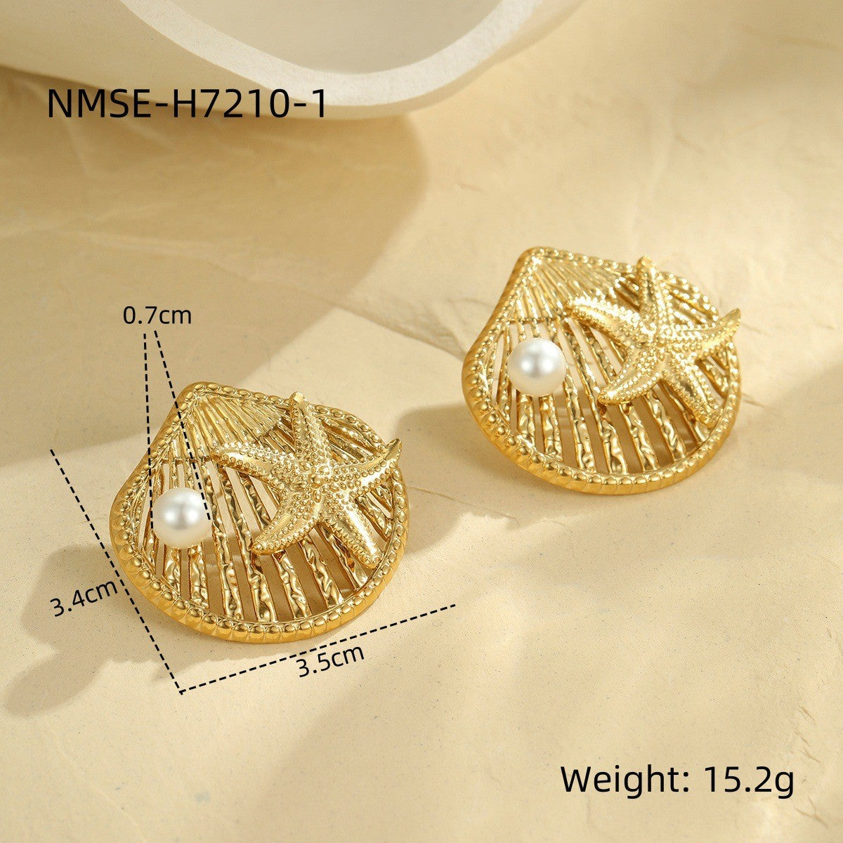 Wholesale  Metal Shell Series Stainless Steel Earrings