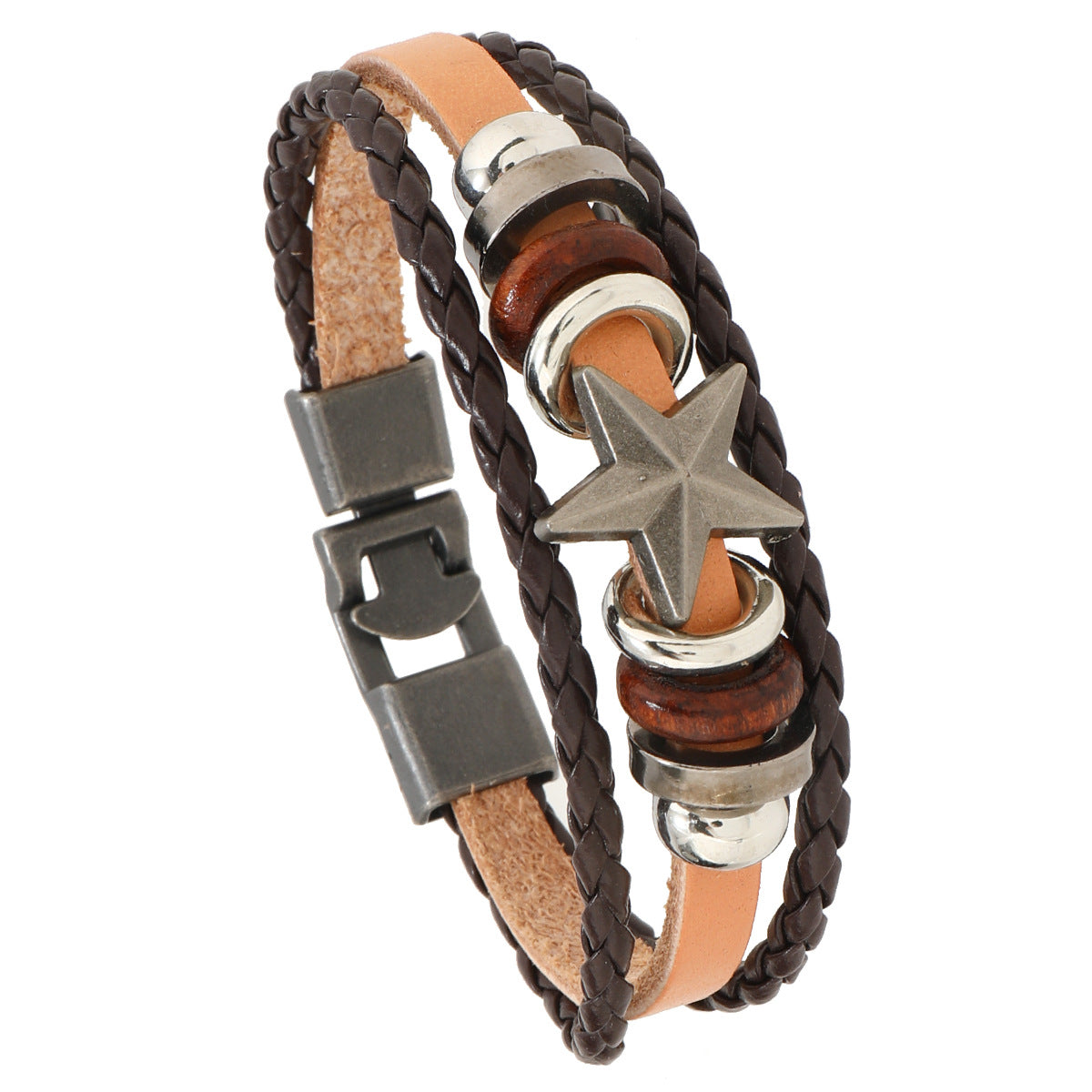 Wholesale Vintage Leather Bracelet Buckle Bracelet ACC-BT-Saih009