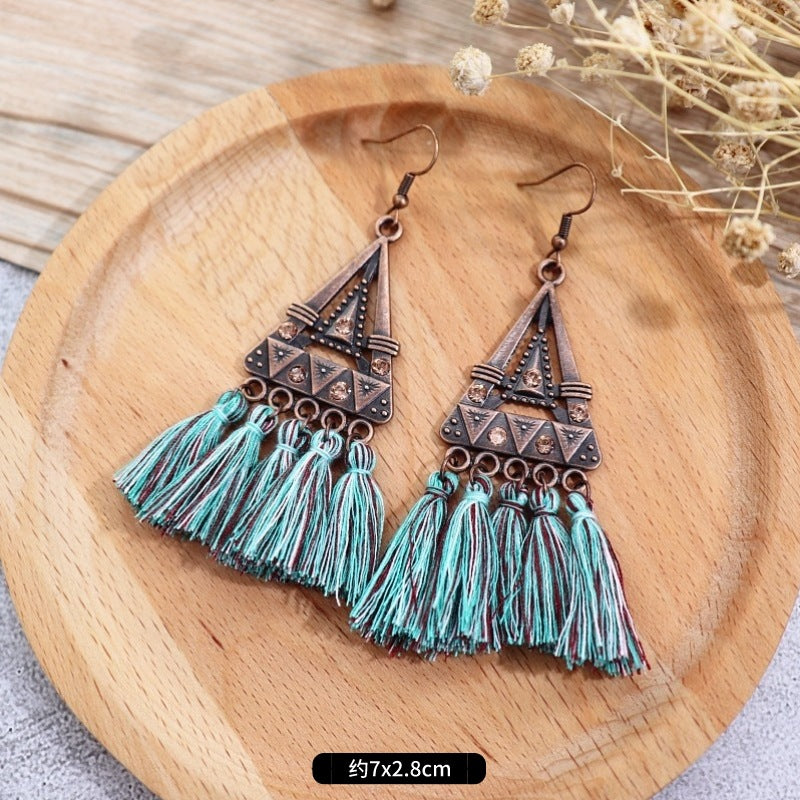 Wholesale Vintage Bohemian Ethnic Style Earrings ACC-ES-Luox004