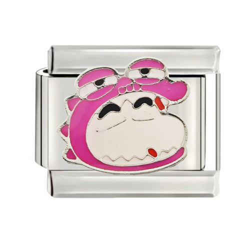 Wholesale 9mm Italian Charm Starter Bracelets DIY square Single Section Creative Stainless Steel Composable Bracelet