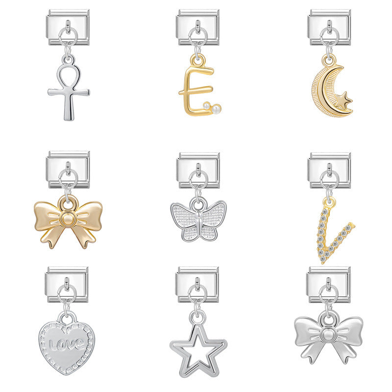 Wholesale Charms steel bottom detachable bracelet module bracelet DIY