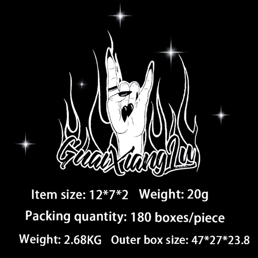 Wholesale 24 Pieces/box Christmas Cute Green Monster Nails Kits Nail Stickers ACCVIP-NS-GuaiXL001