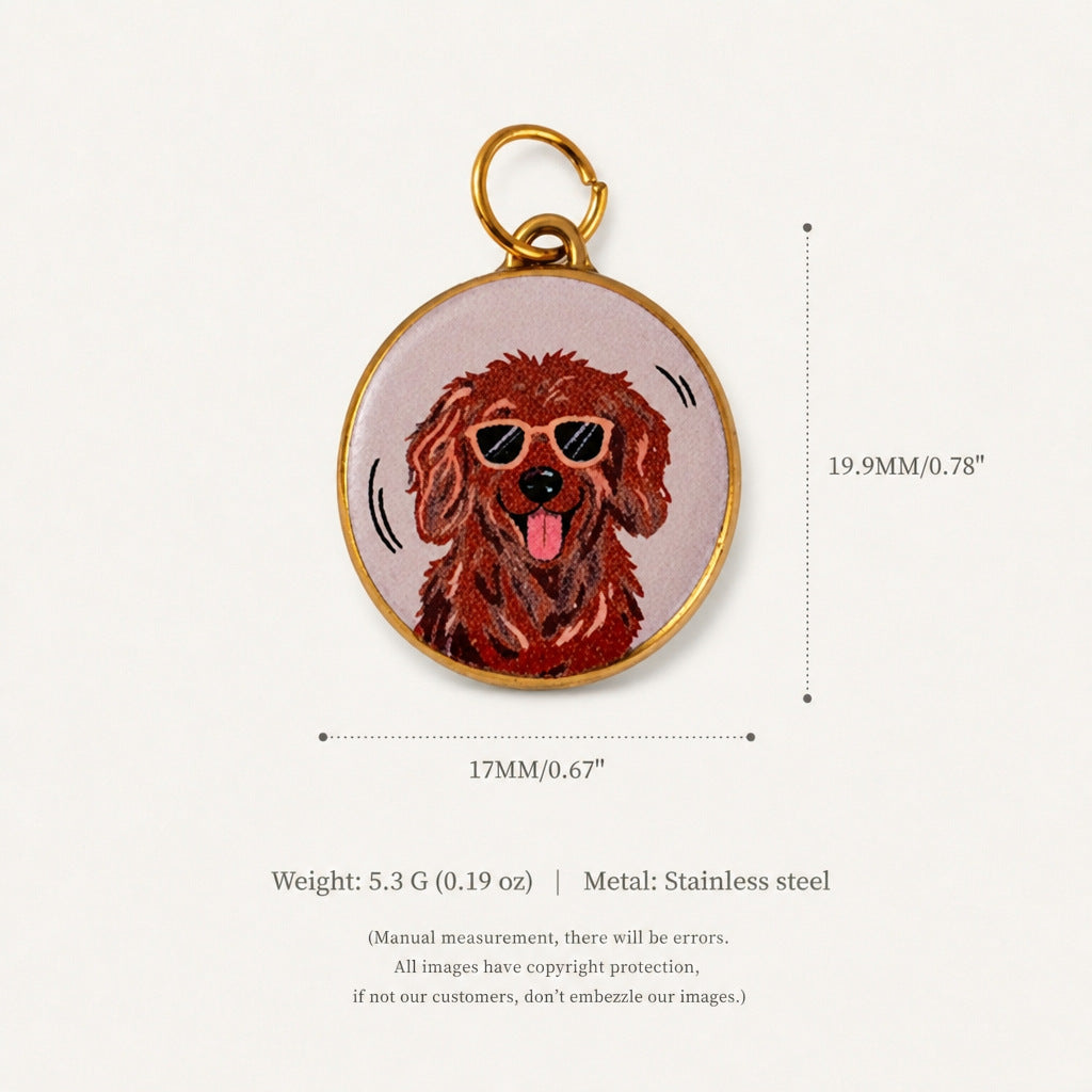 Wholesale Cute Cat Pendant Stainless Steel 18K Gold Plated DIY Jewelry Making Fashion Accessory Boutique Resale